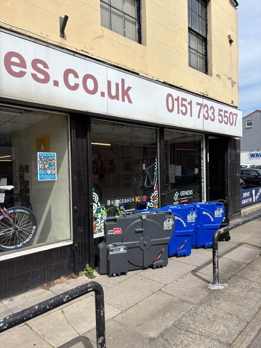 Bike Box Hire UK boxes at Picton Cycles