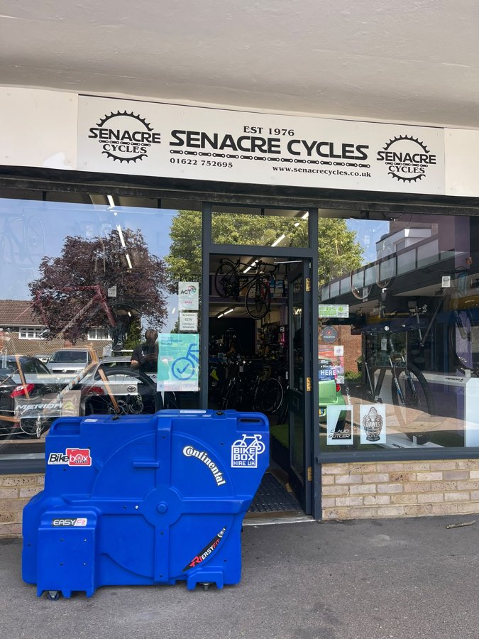 Bike Box Hire UK boxes at Senacre Cycles