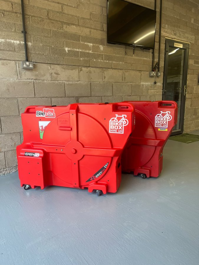 Bike Box Hire UK boxes at South Wales
